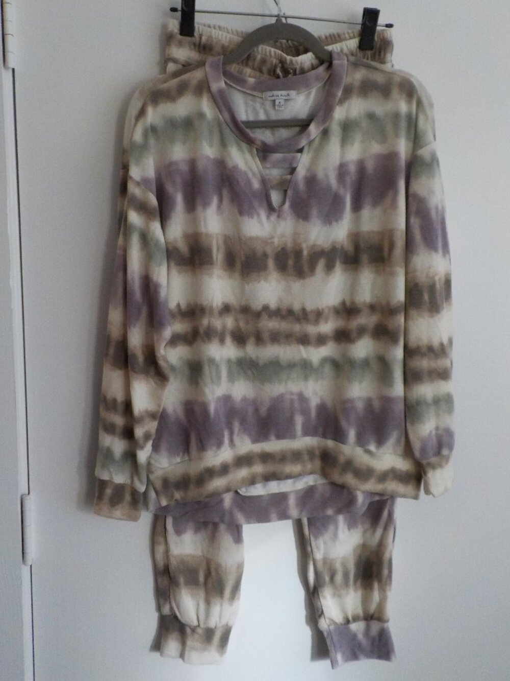 White Birch Set - Pants Top - Small - Tie Dye Leisure Lounge Athletic (954)
